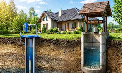 Автономное водоснабжение загородного дома Кашира: скважина или колодец 